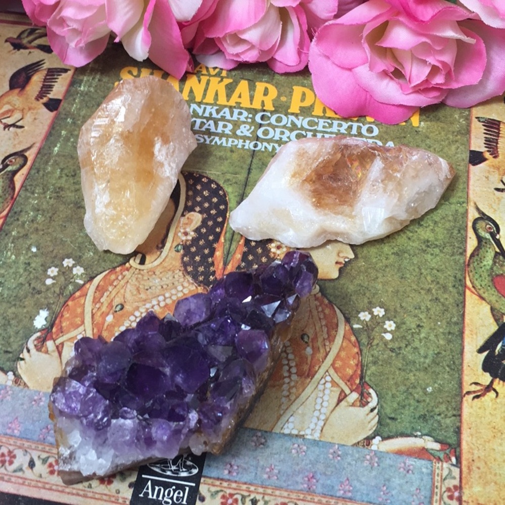 Amethyst Citrine HIGH VIBRATION BUNDLE 3 Pieces - Picture 6 of 6
